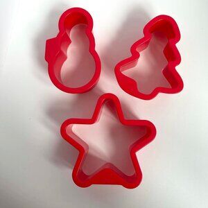 Rice Krispie Treat Cutters Holiday Shapes Brownies Set of 3 Christmas
